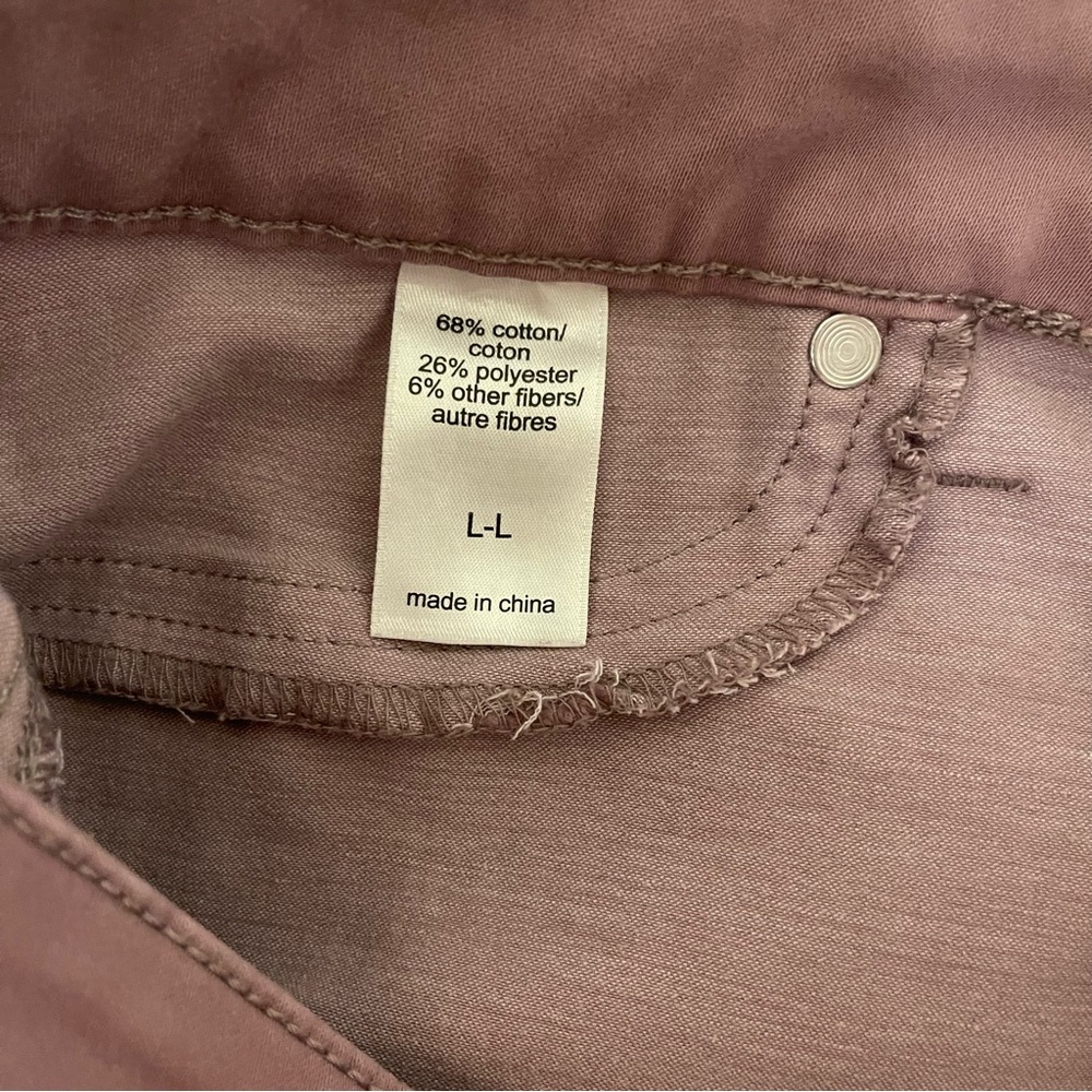 Maurices Dusty Rose Large Long Women’s Skinny Pants Pink Mauve Spring Summer - Picture 4 of 6